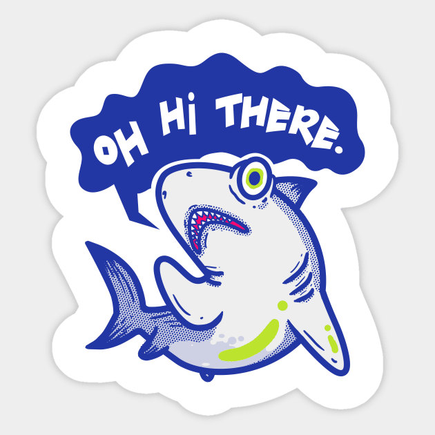 Hello Shark Sticker by supernunal